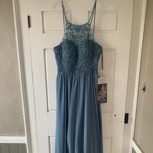 NWT Slate Mori Lee Gown # 21589